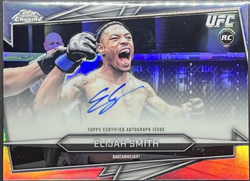 Elijah Smith 2026 Topps Chrome UFC Base Autographs #BAV-ES Refractor