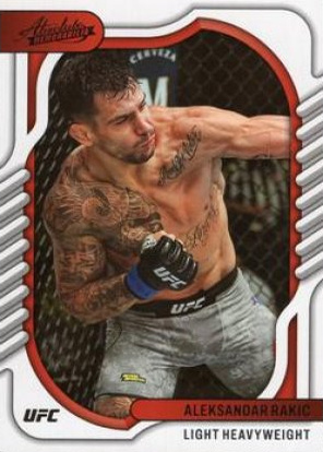 Aleksandar Rakic 2023 Panini Chronicles UFC Base Absolute #129 Red