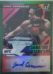 Jared Cannonier 2022 Panini Donruss UFC Signature Series #62 Green