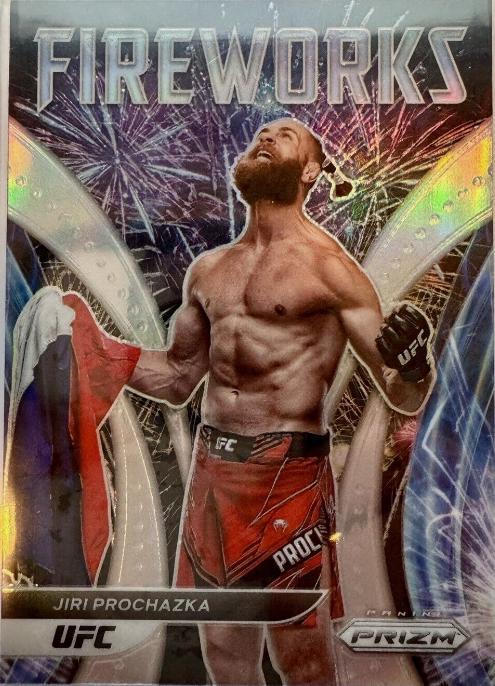 Jiri Prochazka 2022 Panini Prizm UFC Fireworks #13 Silver