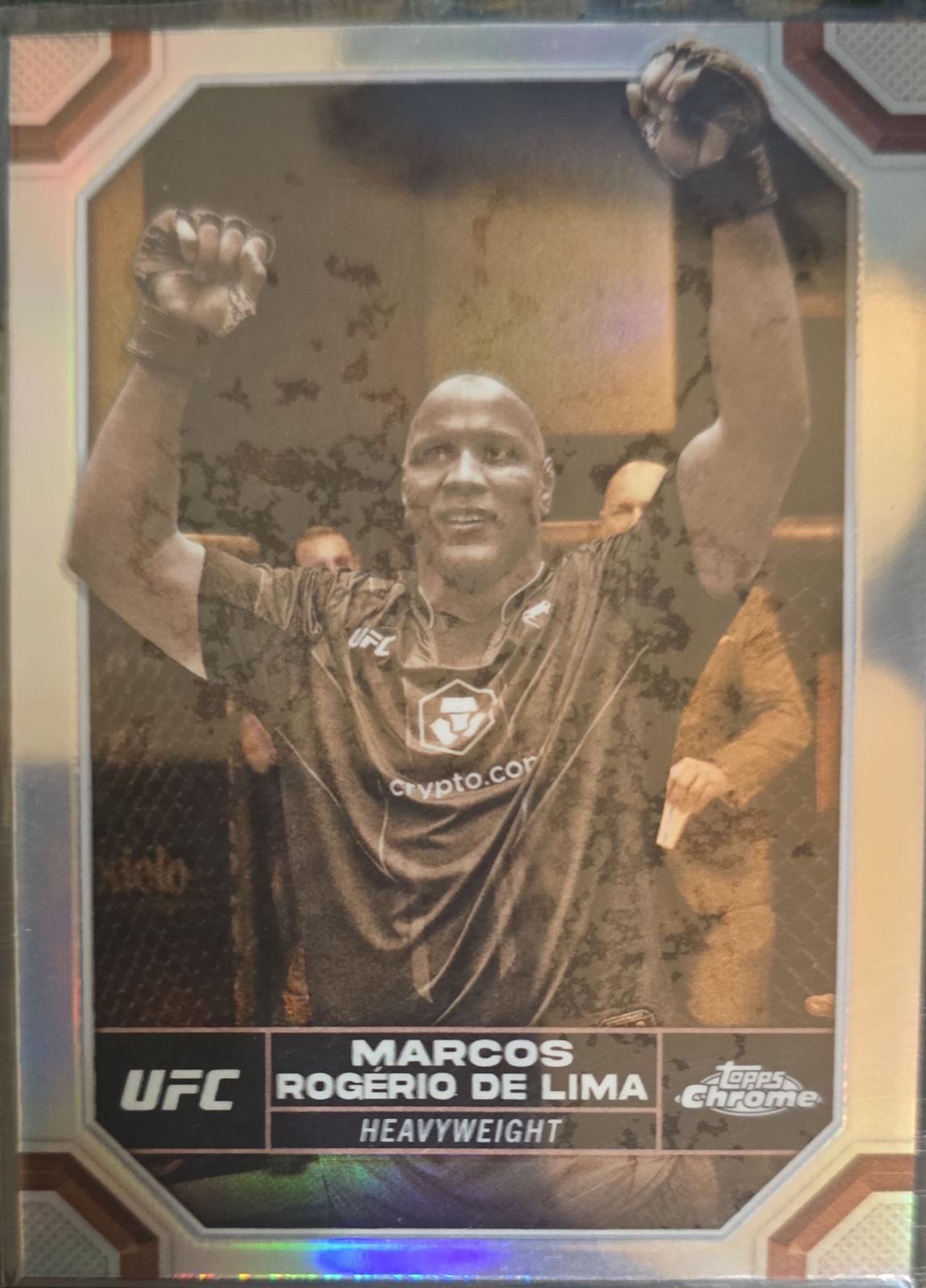 Marcos Rogério De Lima 2024 Topps Chrome UFC Base #123 Negative Refractor