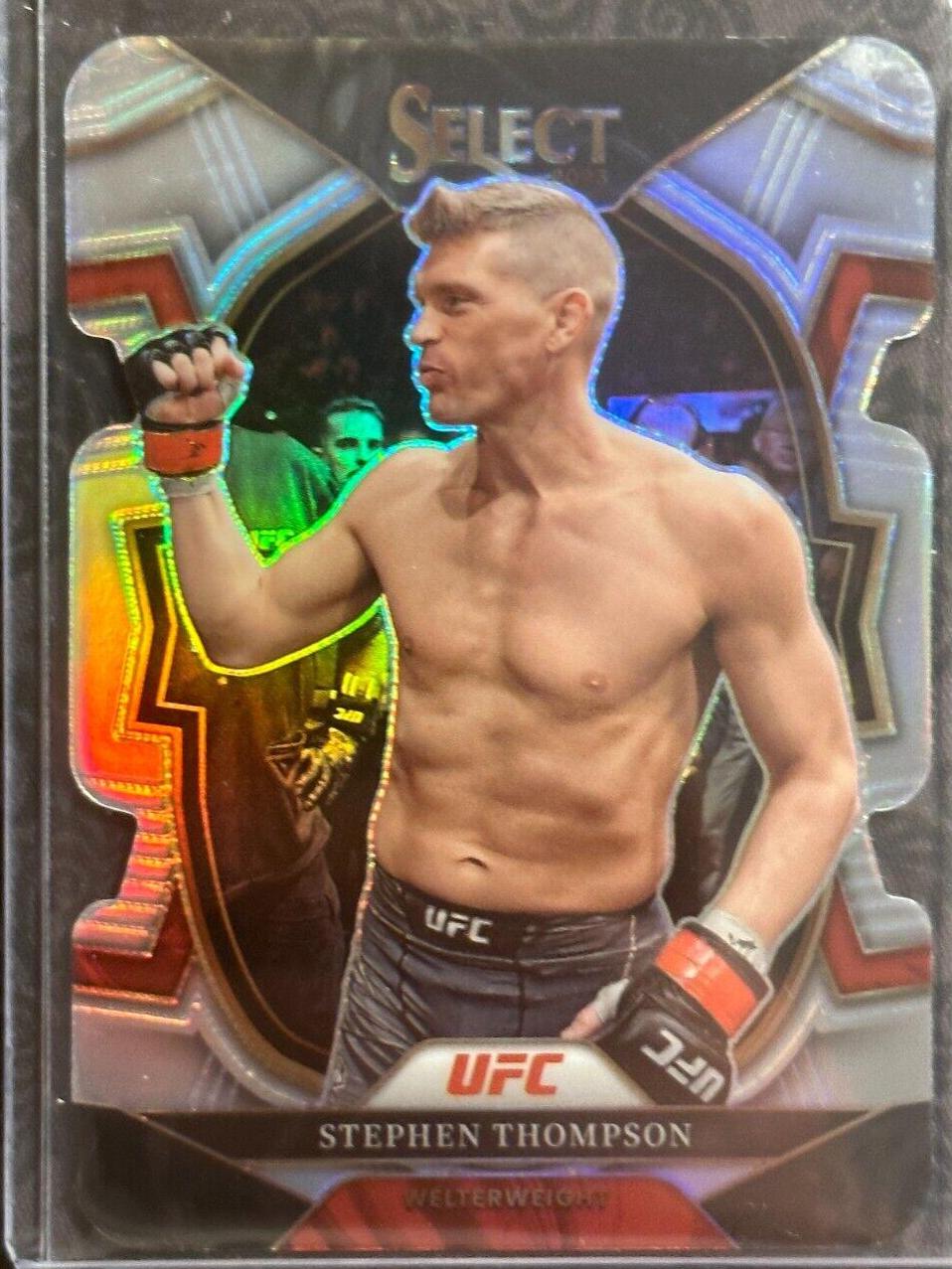 Stephen Thompson 2023 Panini Select UFC Concourse #33 Silver Die Cut