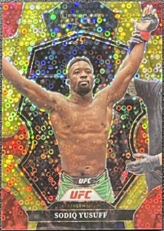 Sodiq Yusuff 2023 Panini Select UFC Premier Level #131 Gold Disco