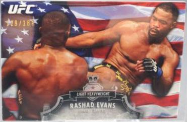Rashad Evans 2012 Topps UFC Bloodlines Base #47 Flag