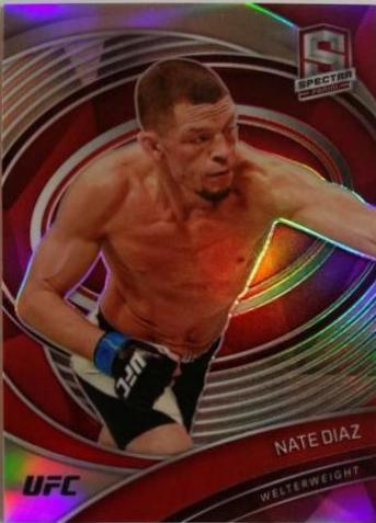 Nate Diaz 2021 Panini Chronicles UFC Base Spectra #292 Red