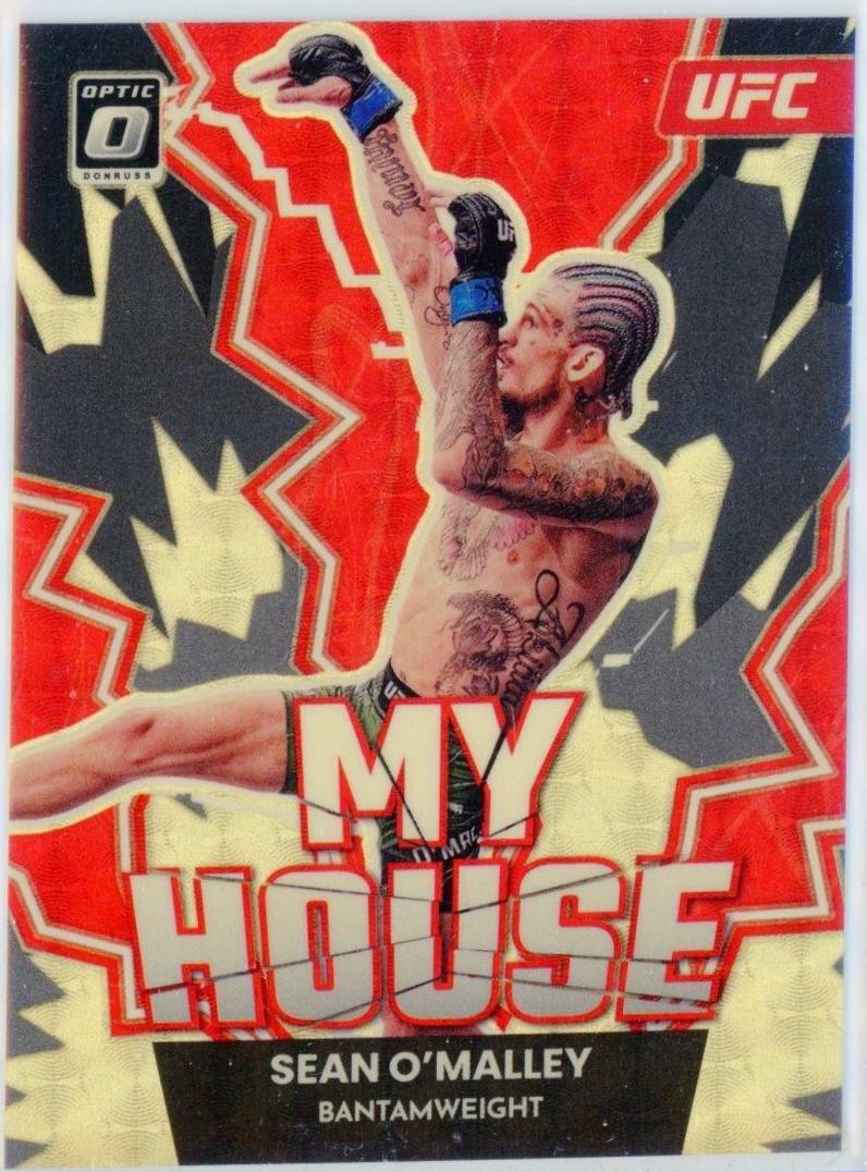 Sean O'Malley 2023 Panini Donruss Optic UFC My House #23 Gold Vinyl