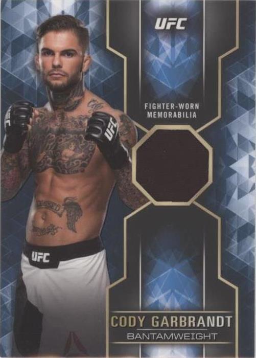 Cody Garbrandt 2017 Topps UFC Knockout Knockout Relics #KR-CGR Green
