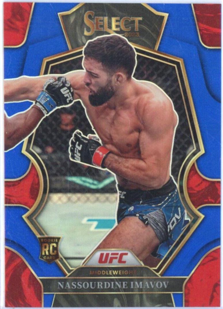 Nassourdine Imavov 2023 Panini Select UFC Premier Level #197 Blue Disco