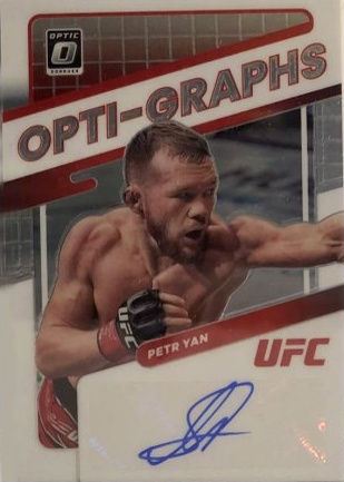 Petr Yan 2022 Panini Donruss Optic UFC Opti-Graphs #12 White Sparkle