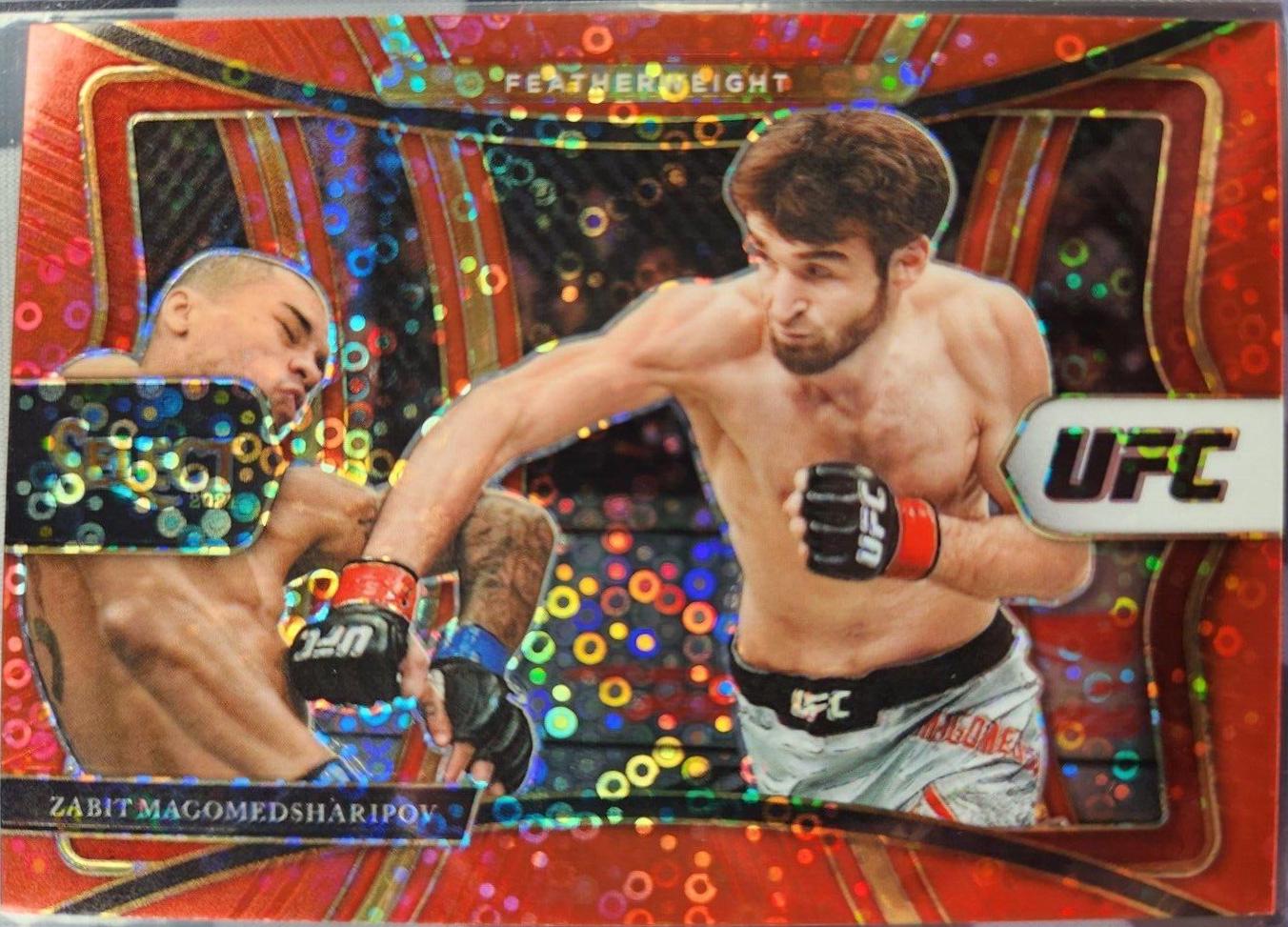 Zabit Magomedsharipov 2021 Panini Select UFC Premier Level #128 Red Disco