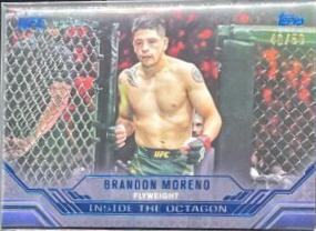 Brandon Moreno 2024 Topps Knockout UFC Inside the Octagon #ITO-13 Blue