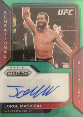 Jorge Masvidal 2021 Panini Prizm UFC Sensational Signatures #SS-JMS Silver