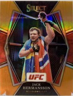 Jack Hermansson 2022 Panini Select UFC Premier Level #124 Orange