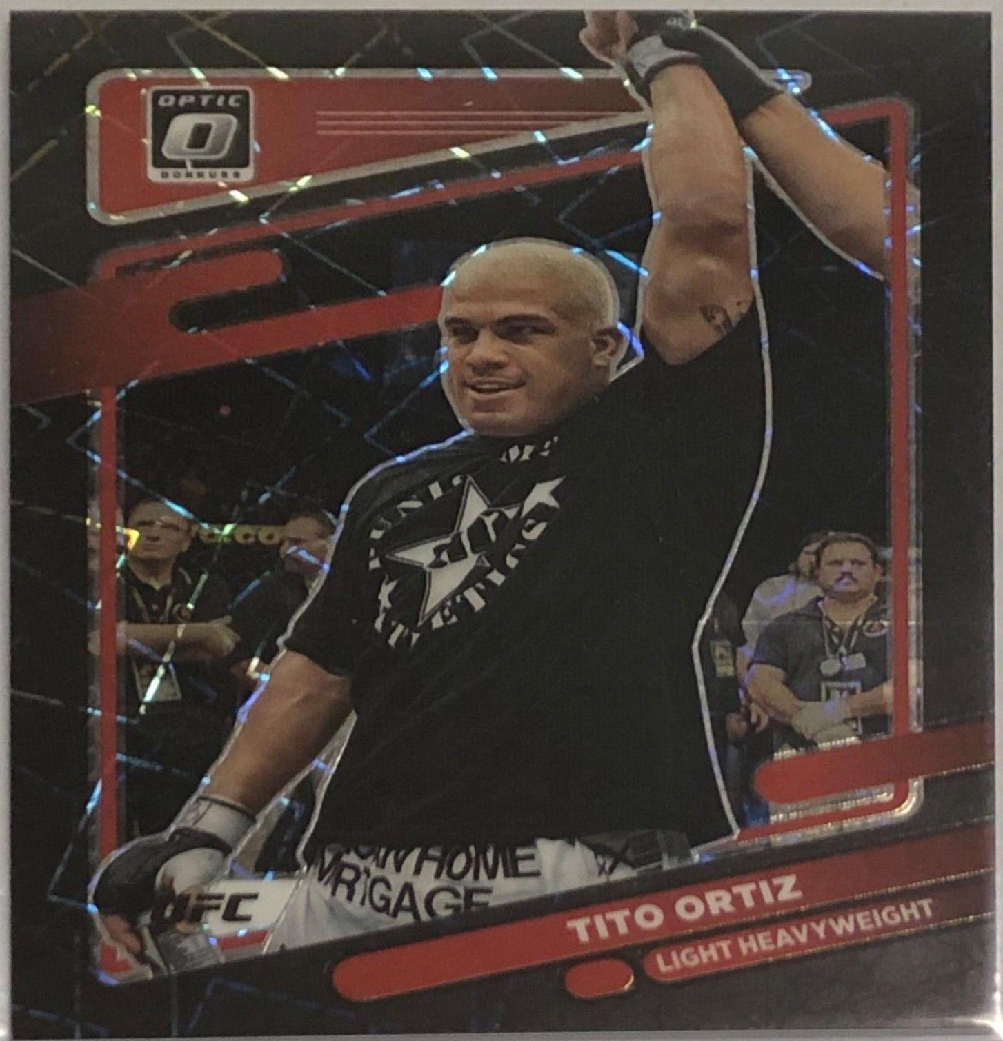 Tito Ortiz 2022 Panini Donruss Optic UFC Base #7 Black Velocity