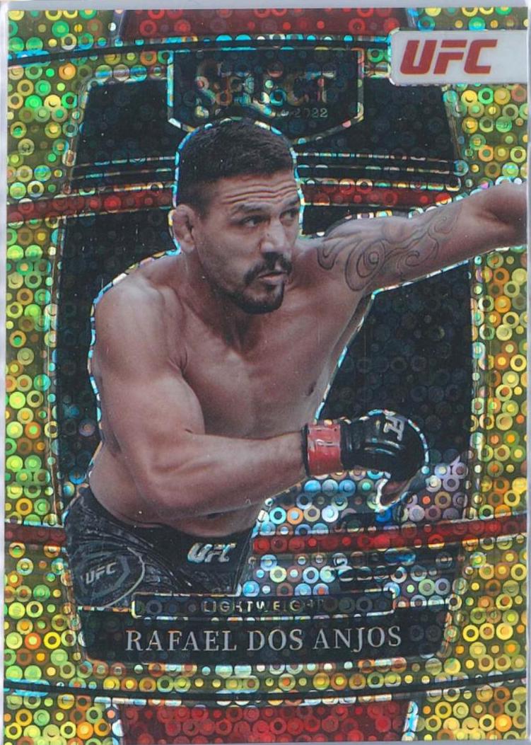Rafael Dos Anjos 2022 Panini Select UFC Concourse #56 Gold Disco