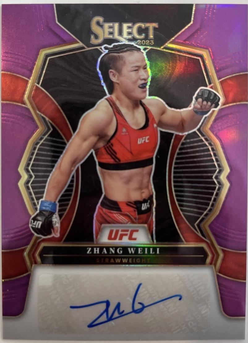 Zhang Weili 2023 Panini Select UFC Signatures #21 Purple
