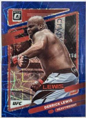 Derrick Lewis 2022 Panini Donruss Optic UFC Base #80 Blue Velocity