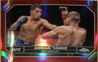 Adrian Yanez 2024 Topps Chrome UFC Base #2 Red Refractor