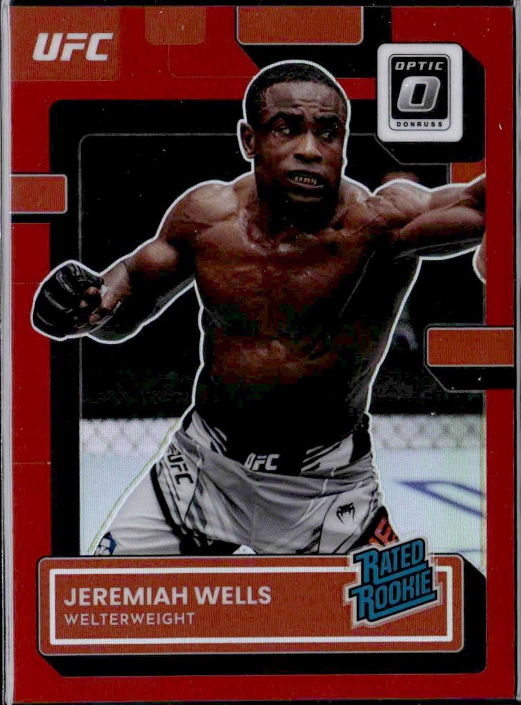 Jeremiah Wells 2023 Panini Donruss Optic UFC Base #136 Red