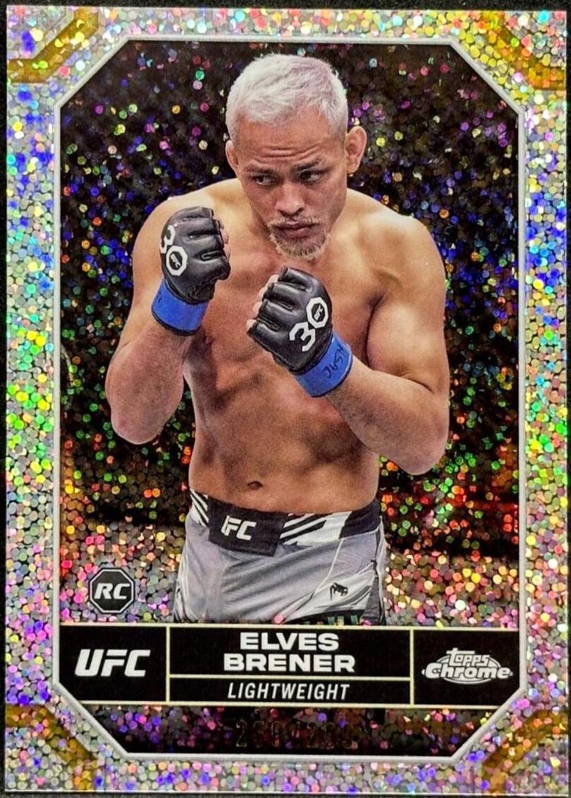 Elves Brener 2024 Topps Chrome UFC Base #29 Speckle Refractor
