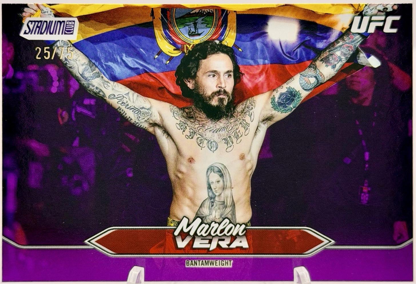 Marlon Vera 2025 Topps Stadium Club UFC Base #31 Purple