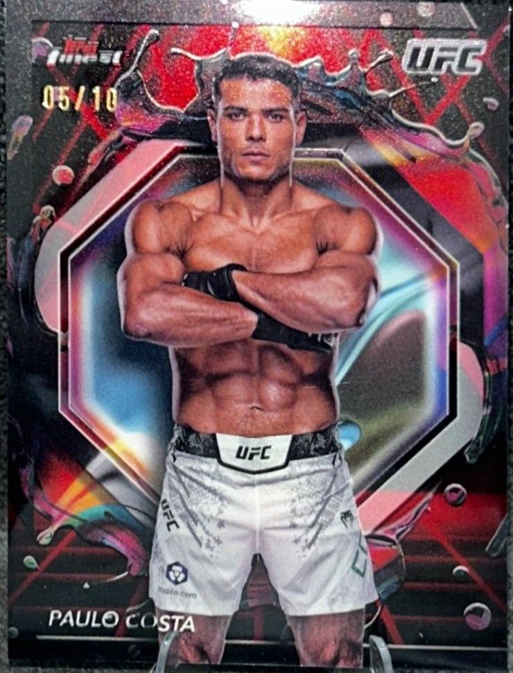 Paulo Costa 2024 Topps Finest UFC Base Rare #249 Superfractor