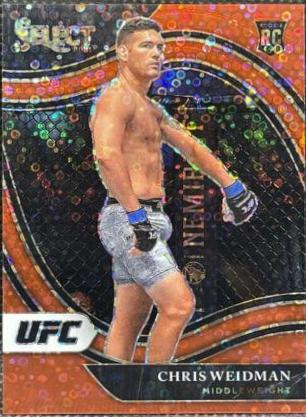 Chris Weidman 2021 Panini Select UFC Octagonside #260 Red Disco