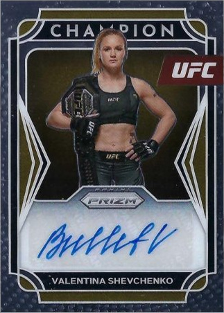 Valentina Shevchenko 2022 Panini Prizm UFC Champion Signatures #9 Premium