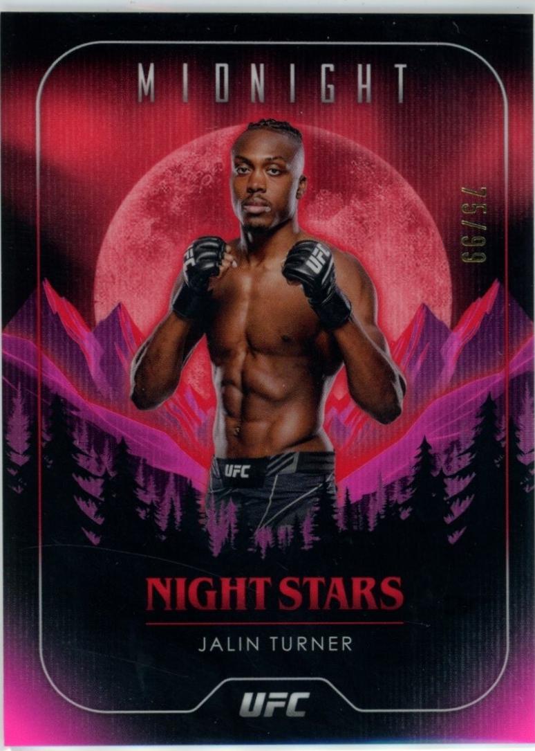Jalin Turner 2024 Topps Midnight UFC Night Stars #NS-14 Twilight