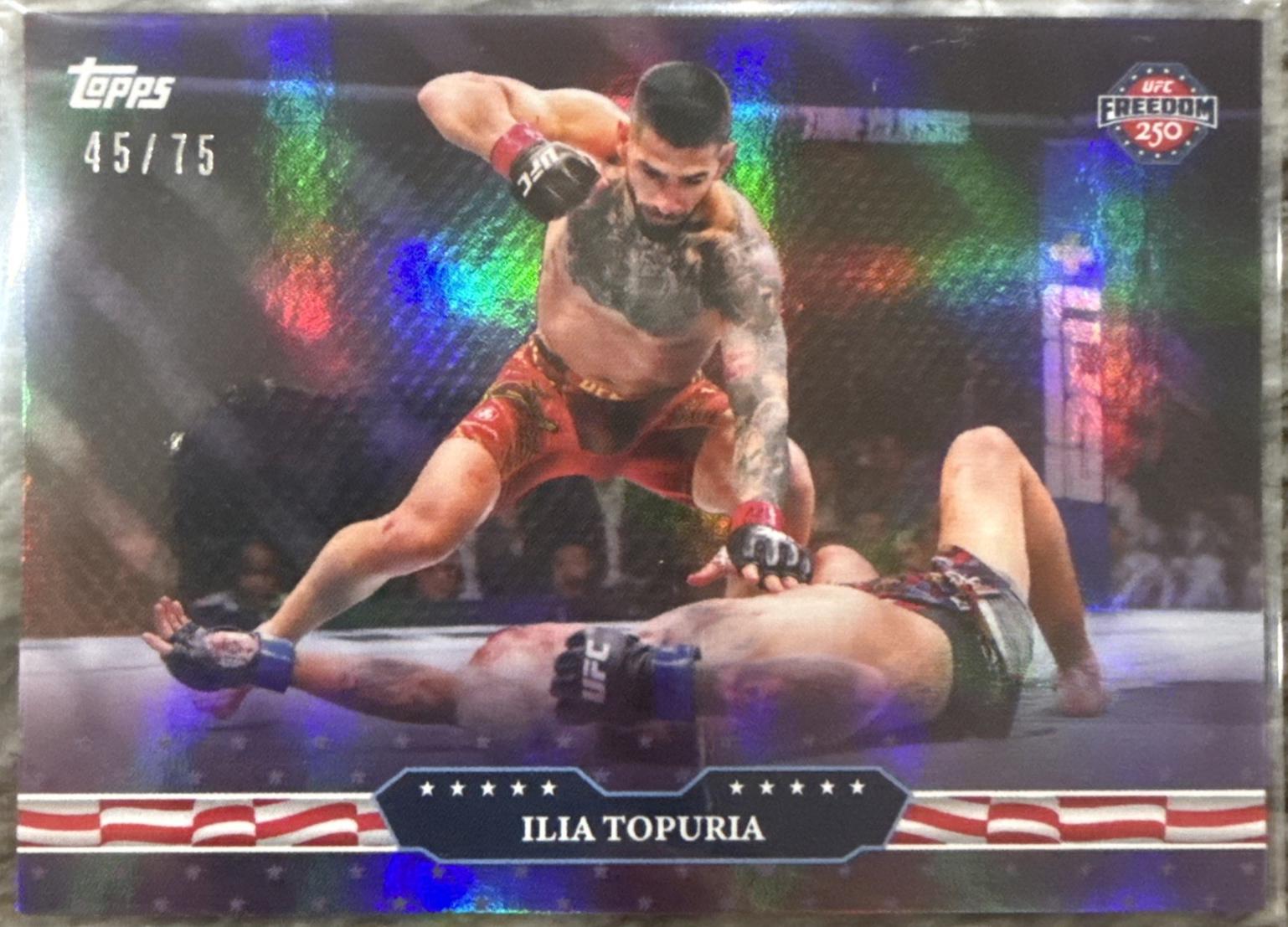 Ilia Topuria 2026 Topps UFC Freedom 250 Base #6 Purple