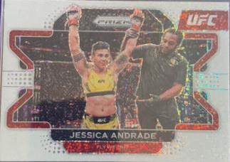 Jessica Andrade 2022 Panini Prizm UFC Base #63 White Sparkle