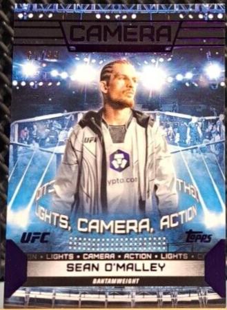 Sean O'Malley 2024 Topps Knockout UFC Camera (Lights, Camera, Action) #CAM-19 Purple