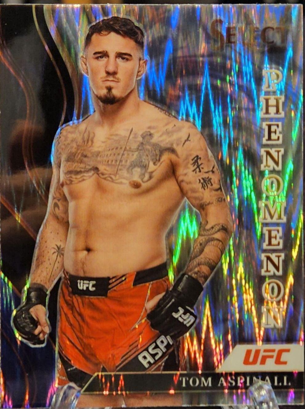 Tom Aspinall 2022 Panini Select UFC Phenomenon #9 Flash