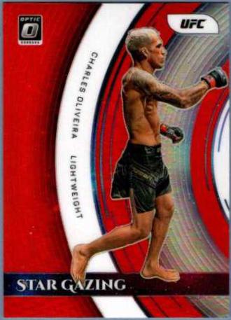 Charles Oliveira 2022 Panini Donruss Optic UFC Star Gazing #3 Red