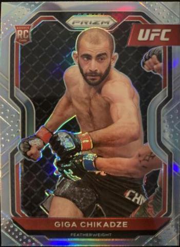 Giga Chikadze 2021 Panini Prizm UFC Base #72 Silver
