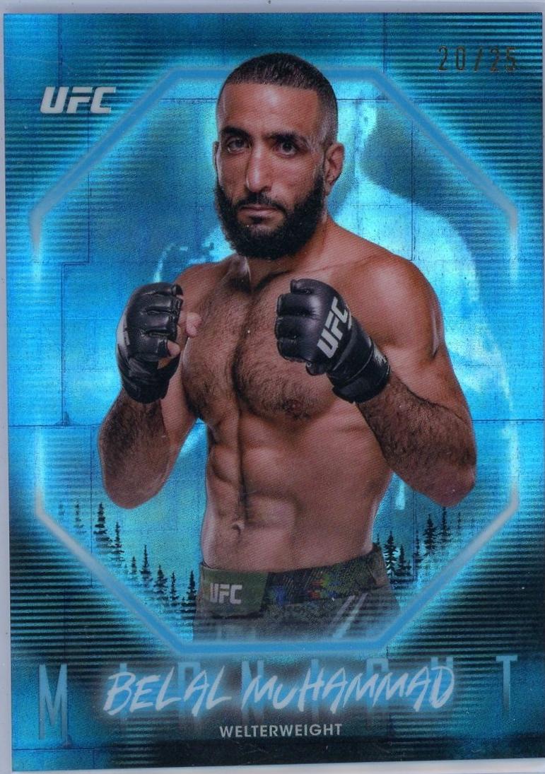 Belal Muhammad 2025 Topps Midnight UFC Base #62 Moonrise