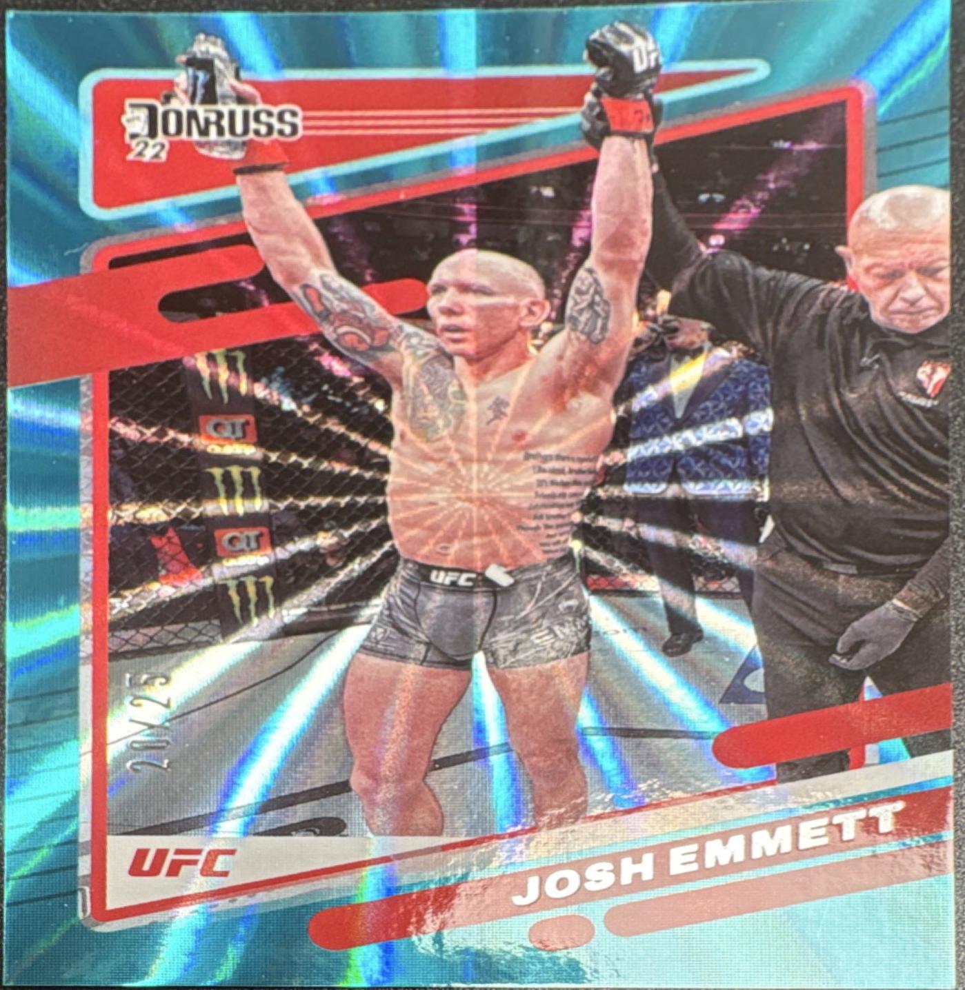 Josh Emmett 2022 Panini Donruss UFC Base #42 Teal