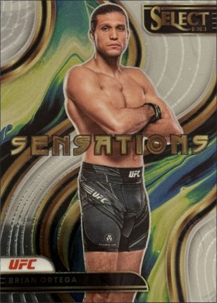Brian Ortega 2023 Panini Select UFC Sensations #17 Silver