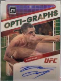 Nate Diaz 2022 Panini Donruss Optic UFC Base #23 Green