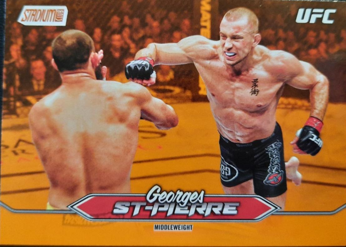 Georges St-Pierre 2025 Topps Stadium Club UFC Base #32 Orange