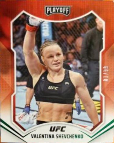 Valentina Shevchenko 2022 Panini Chronicles UFC Base Playoff #167 Green