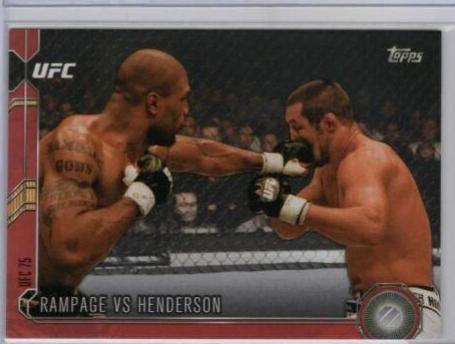 Quinton Jackson / Dan Henderson 2015 Topps UFC Chronicles Base #55 Red