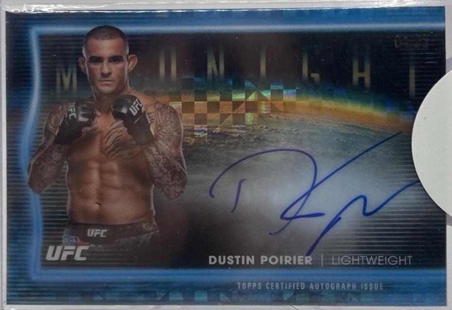 Dustin Poirier 2025 Topps Midnight UFC Horizon Signatures #HNS-DP Moonrise