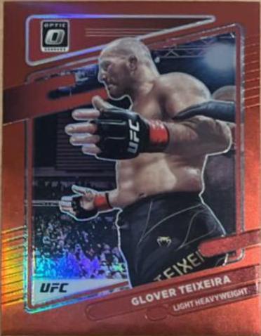 Glover Teixeira 2022 Panini Donruss Optic UFC Base #66 Red
