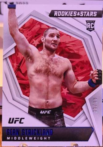 Sean Strickland 2022 Panini Chronicles UFC Base Rookies and Stars #186 Blue