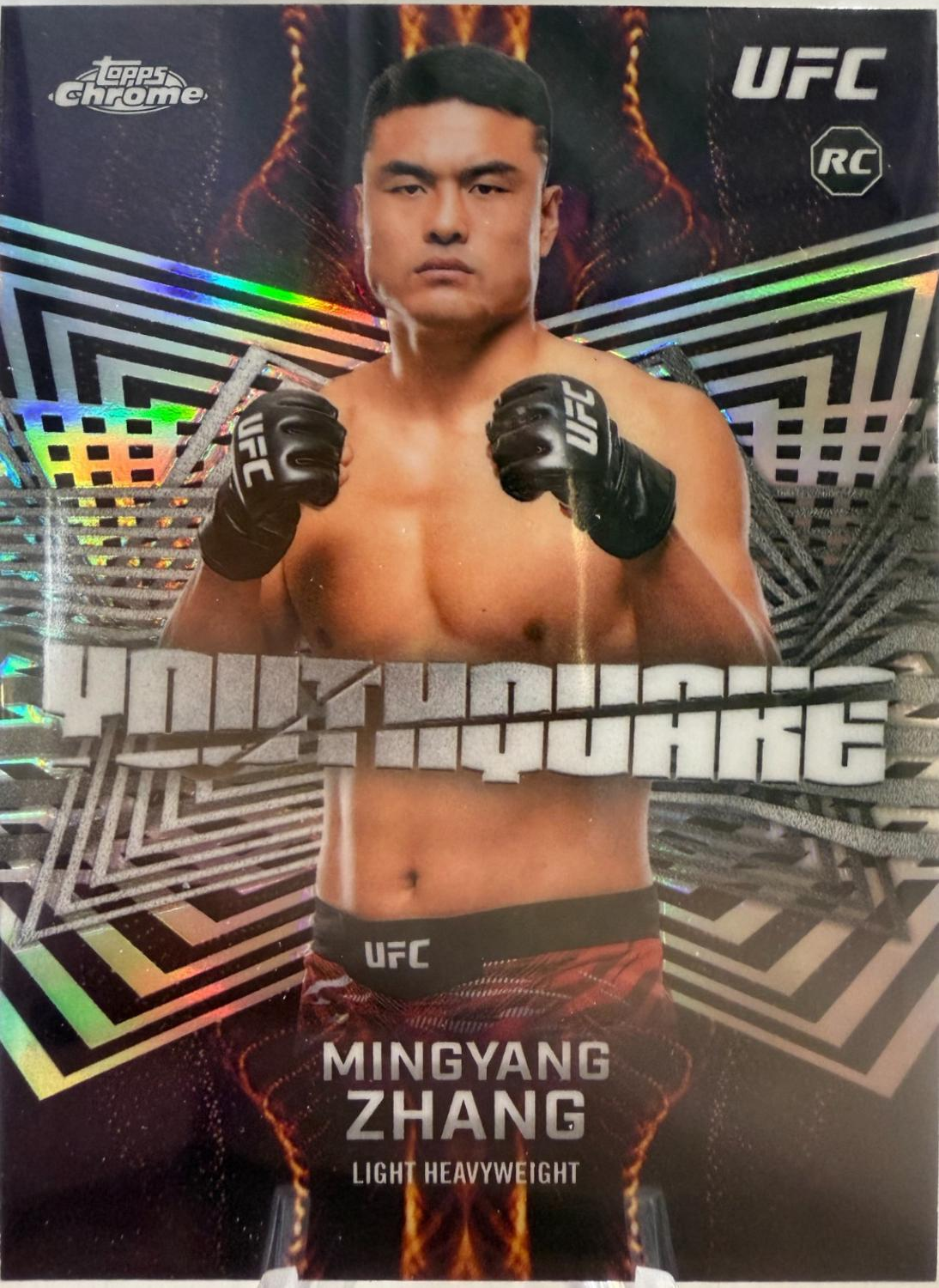 Mingyang Zhang 2026 Topps Chrome UFC YouthQuake #YQ-13 Superfractor
