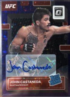John Castaneda 2023 Panini Donruss Optic UFC Base Rated Rookies Signatures #127 Purple Stars