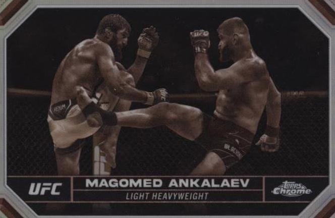 Magomed Ankalaev 2024 Topps Chrome UFC Base #118 Sepia Refractor