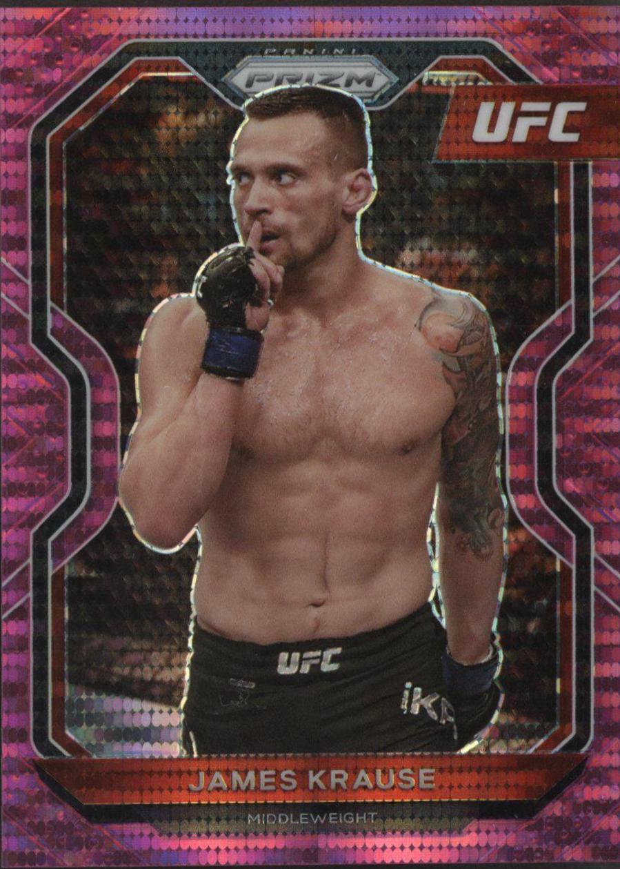 James Krause 2021 Panini Prizm UFC Base #34 Pink Pulsar