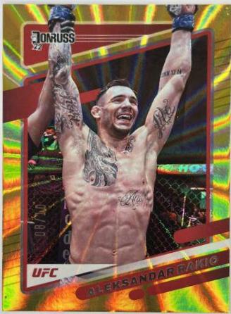 Aleksandar Rakic 2022 Panini Donruss UFC Base #3 Gold